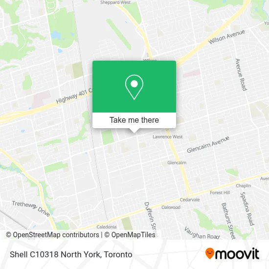 Shell C10318 North York map
