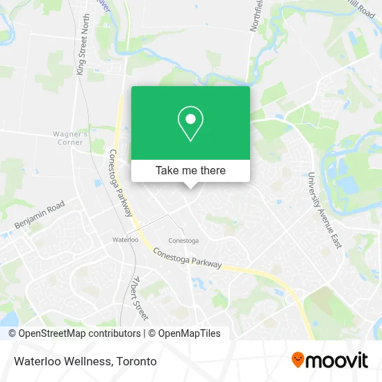 Waterloo Wellness map
