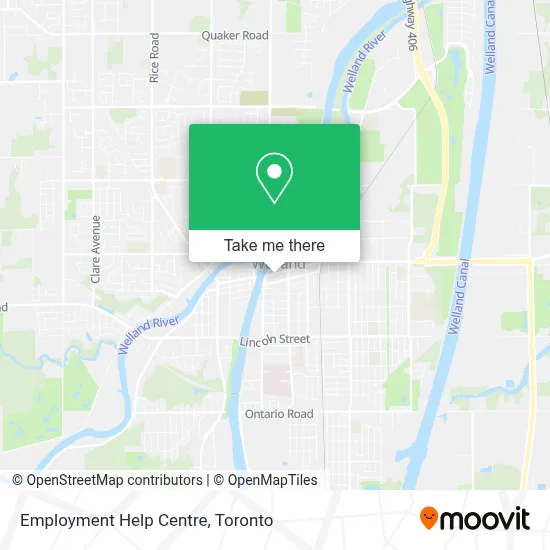 Employment Help Centre map