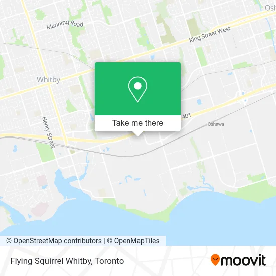 Flying Squirrel Whitby map