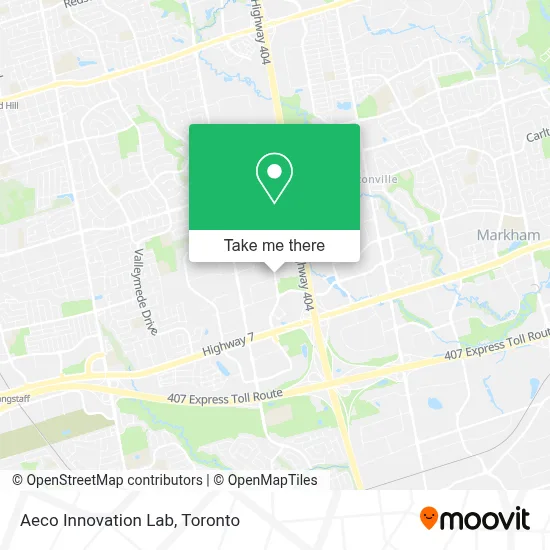 Aeco Innovation Lab map