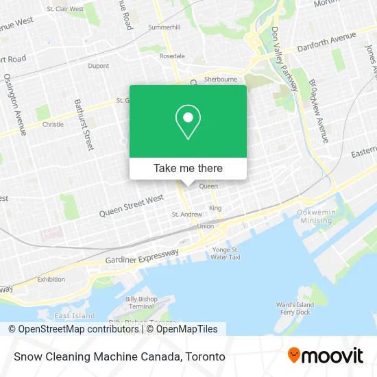 Snow Cleaning Machine Canada map