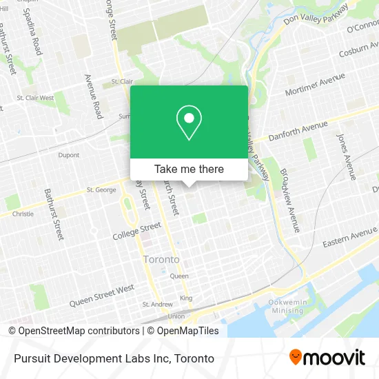 Pursuit Development Labs Inc map