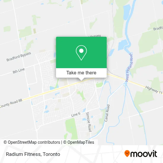Radium Fitness map