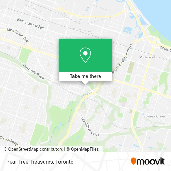 Pear Tree Treasures map