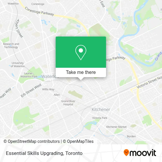 Essential Skills Upgrading map