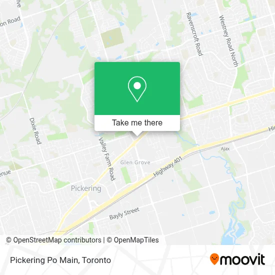 Pickering Po Main map