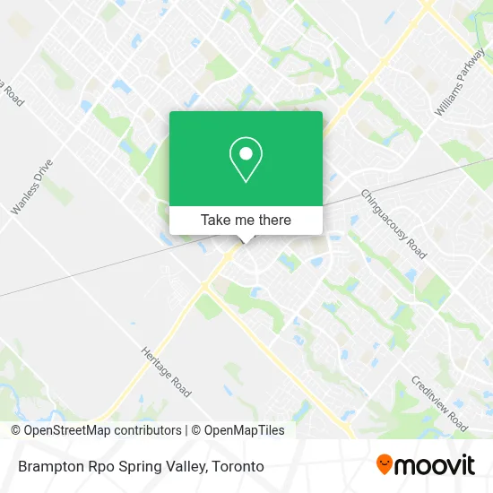 Brampton Rpo Spring Valley map