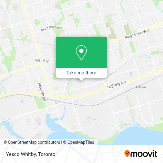 Yesco Whitby map