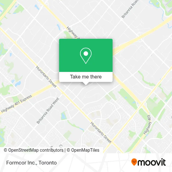 Formcor Inc. map