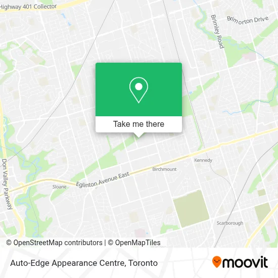 Auto-Edge Appearance Centre map