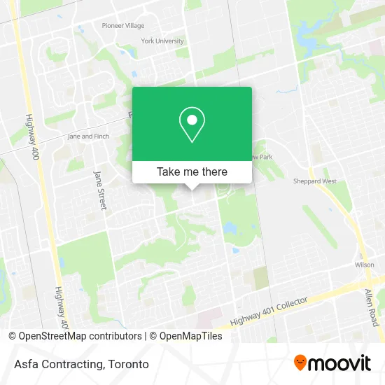 Asfa Contracting map