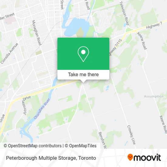 Peterborough Multiple Storage map