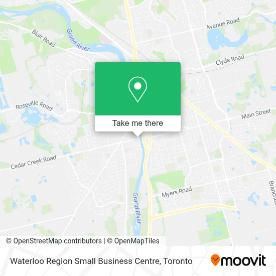 Waterloo Region Small Business Centre map