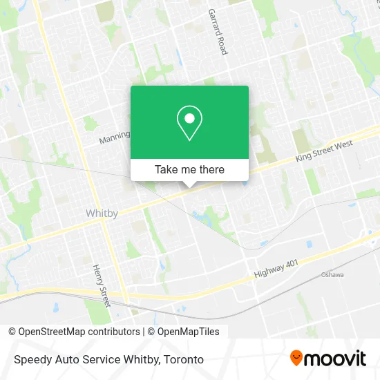 Speedy Auto Service Whitby map