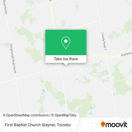 First Baptist Church Stayner map