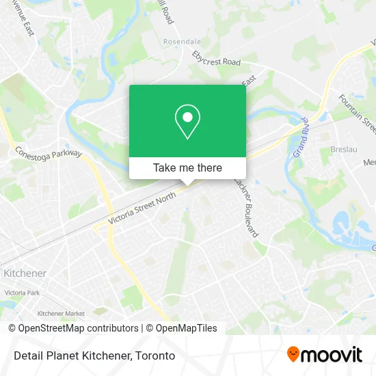 Detail Planet Kitchener map