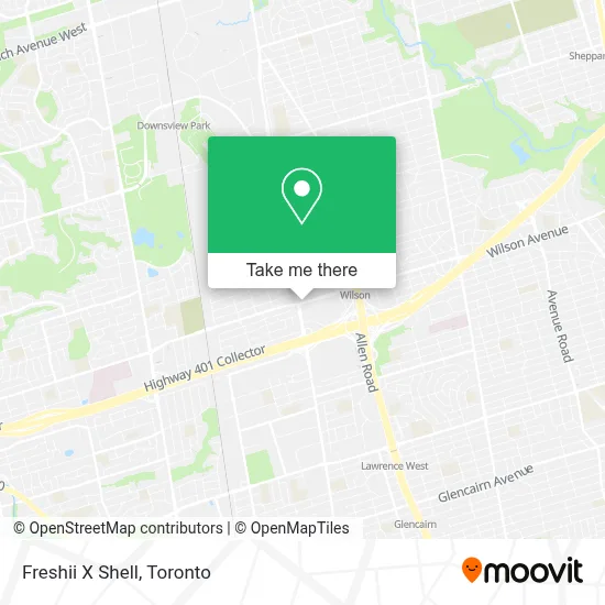 Freshii X Shell map