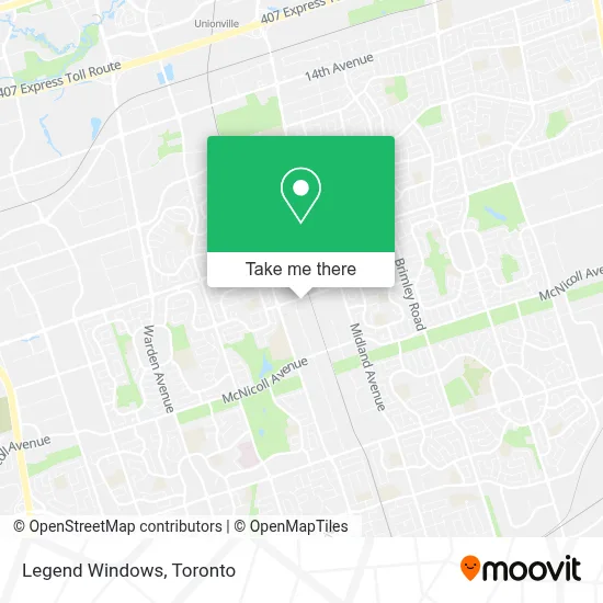 Legend Windows map