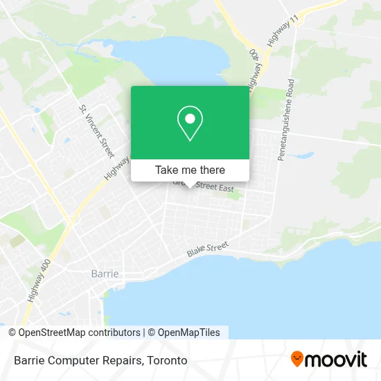 Barrie Computer Repairs map