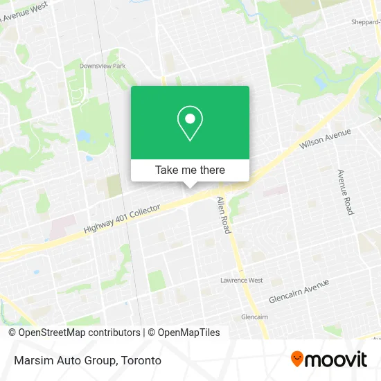 Marsim Auto Group map
