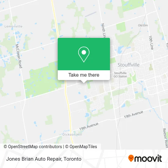 Jones Brian Auto Repair map