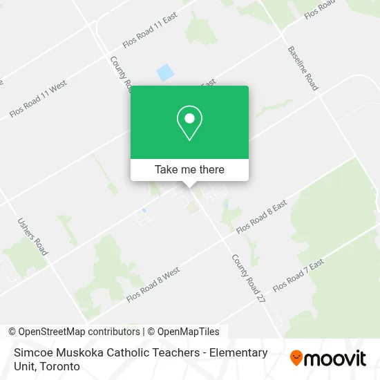 Simcoe Muskoka Catholic Teachers - Elementary Unit map
