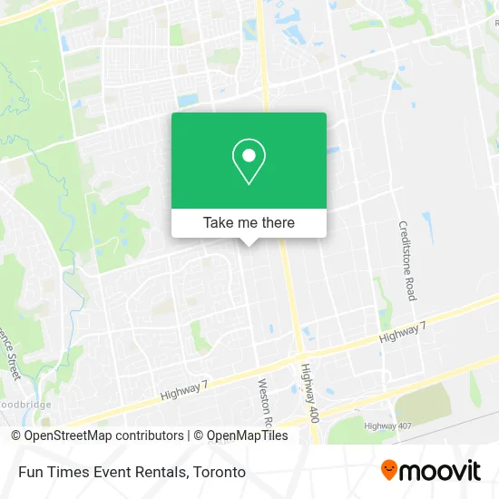 Fun Times Event Rentals map