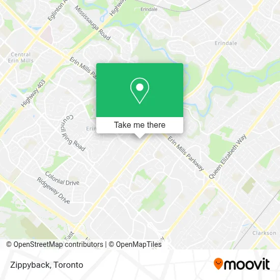 Zippyback map