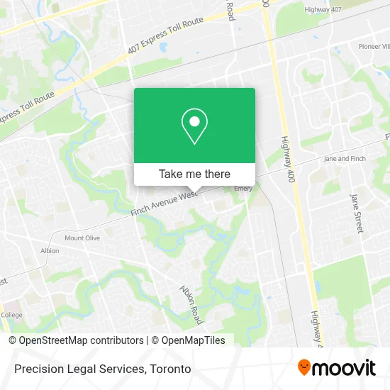 Precision Legal Services map