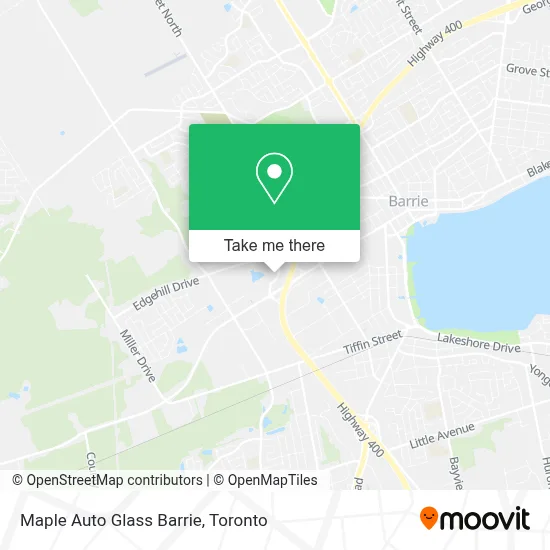Maple Auto Glass Barrie map