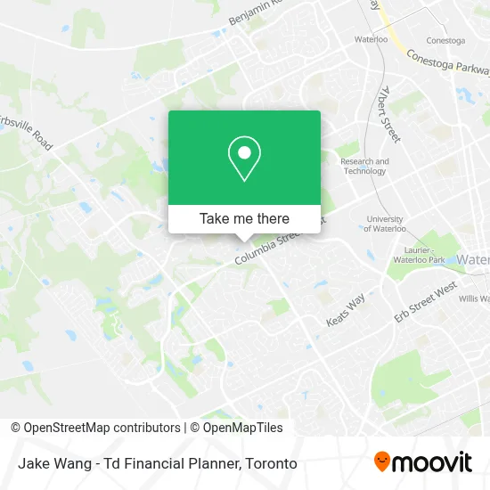 Jake Wang - Td Financial Planner map