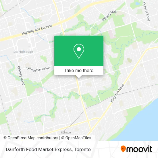 Danforth Food Market Express map