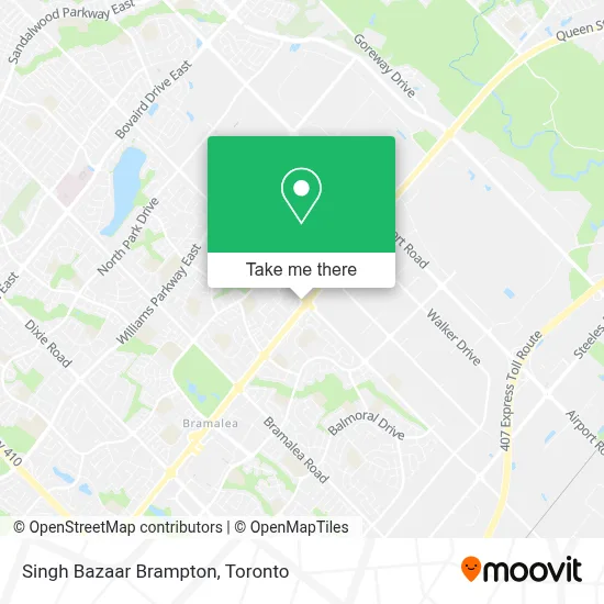 Singh Bazaar Brampton map