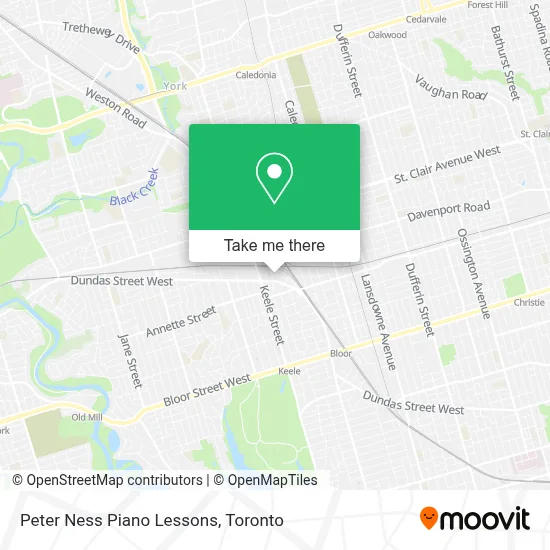 Peter Ness Piano Lessons map