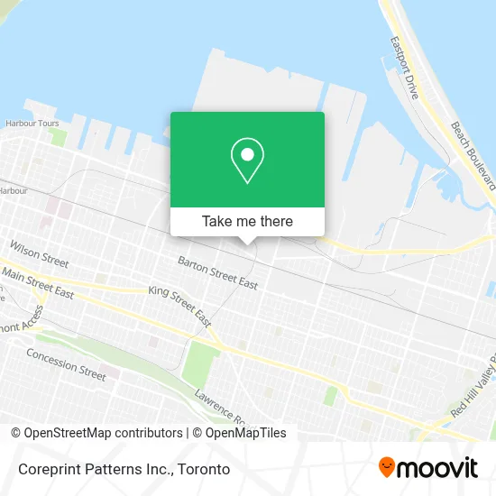 Coreprint Patterns Inc. map