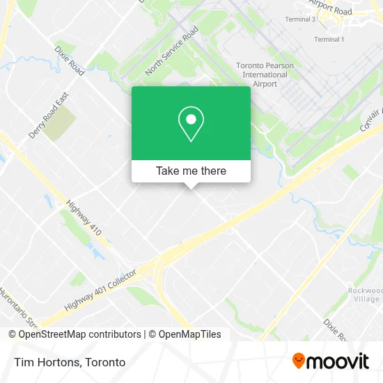 Tim Hortons map