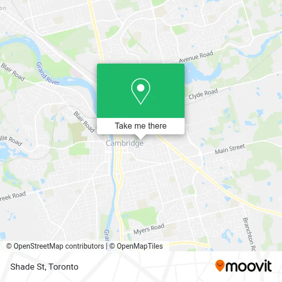 Shade St map
