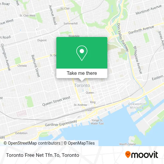 Toronto Free Net Tfn.To map
