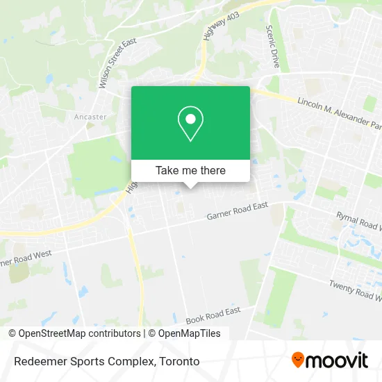 Redeemer Sports Complex map