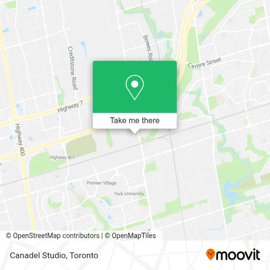 Canadel Studio map