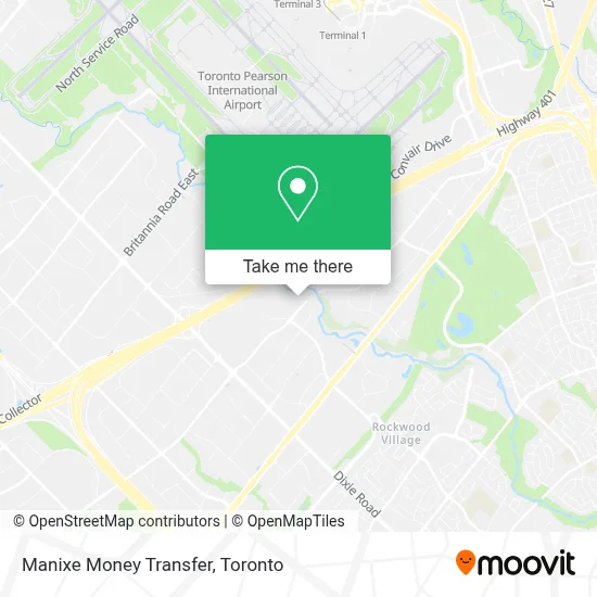 Manixe Money Transfer map