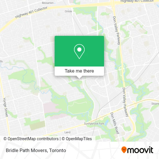 Bridle Path Movers map