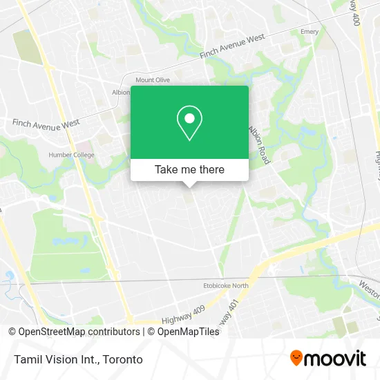 Tamil Vision Int. map