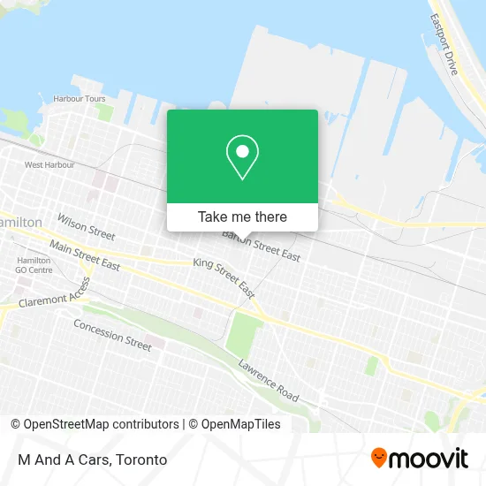 M And A Cars map