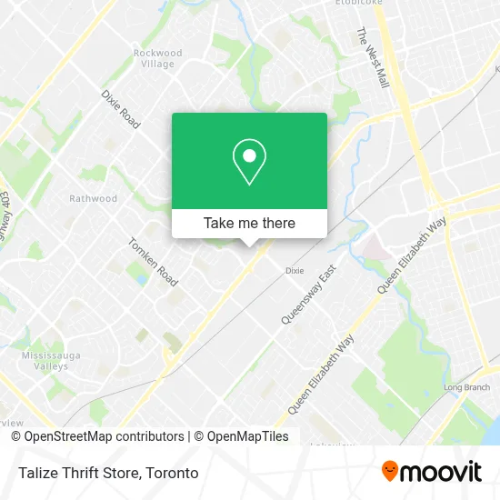 Talize Thrift Store map