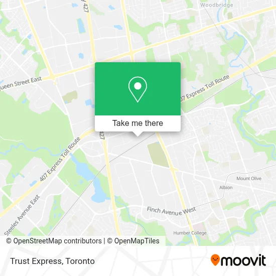 Trust Express map