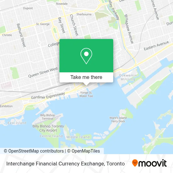 Interchange Financial Currency Exchange map