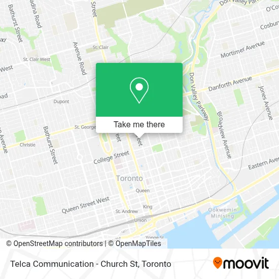 Telca Communication - Church St map