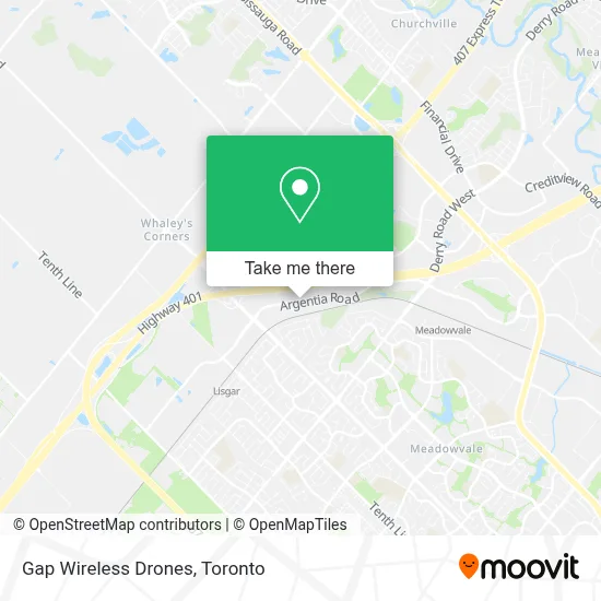 Gap Wireless Drones map